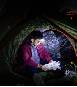 Светодиодный налобный фонарь с датчиком света, умный Многофункциональный встроенный аккумулятор, USB-зарядка, налобсветильник онарик, лампа-фонарик