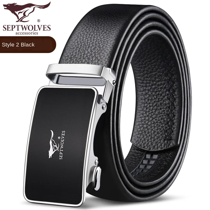 

leather belt men's leather belt automatic buckle belt for young people