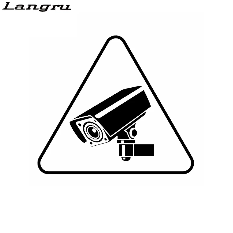 Langru 13 4 см * 11 8 крутой CCTV предупреждающий знак инструмент для Предупреждение меры