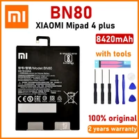 xiaomi original new 8420mah bn80 battery for xiaomi pad 4 plus mipad 4 plus tablet 4 plus high quality batteries with free tools
