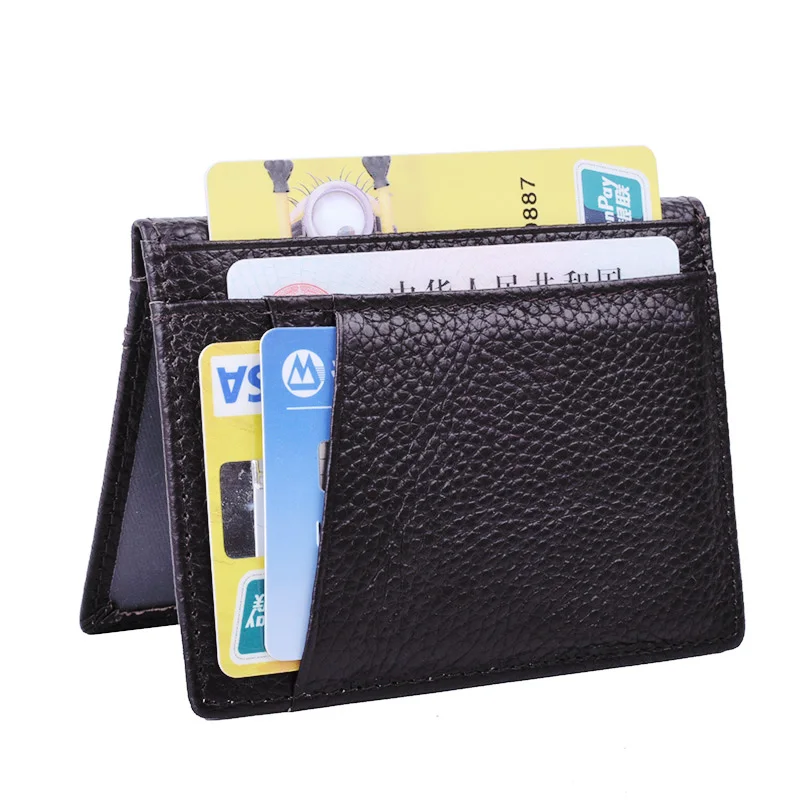 

Кошелек мужской/женский из воловьей кожи, с RFID-защитой