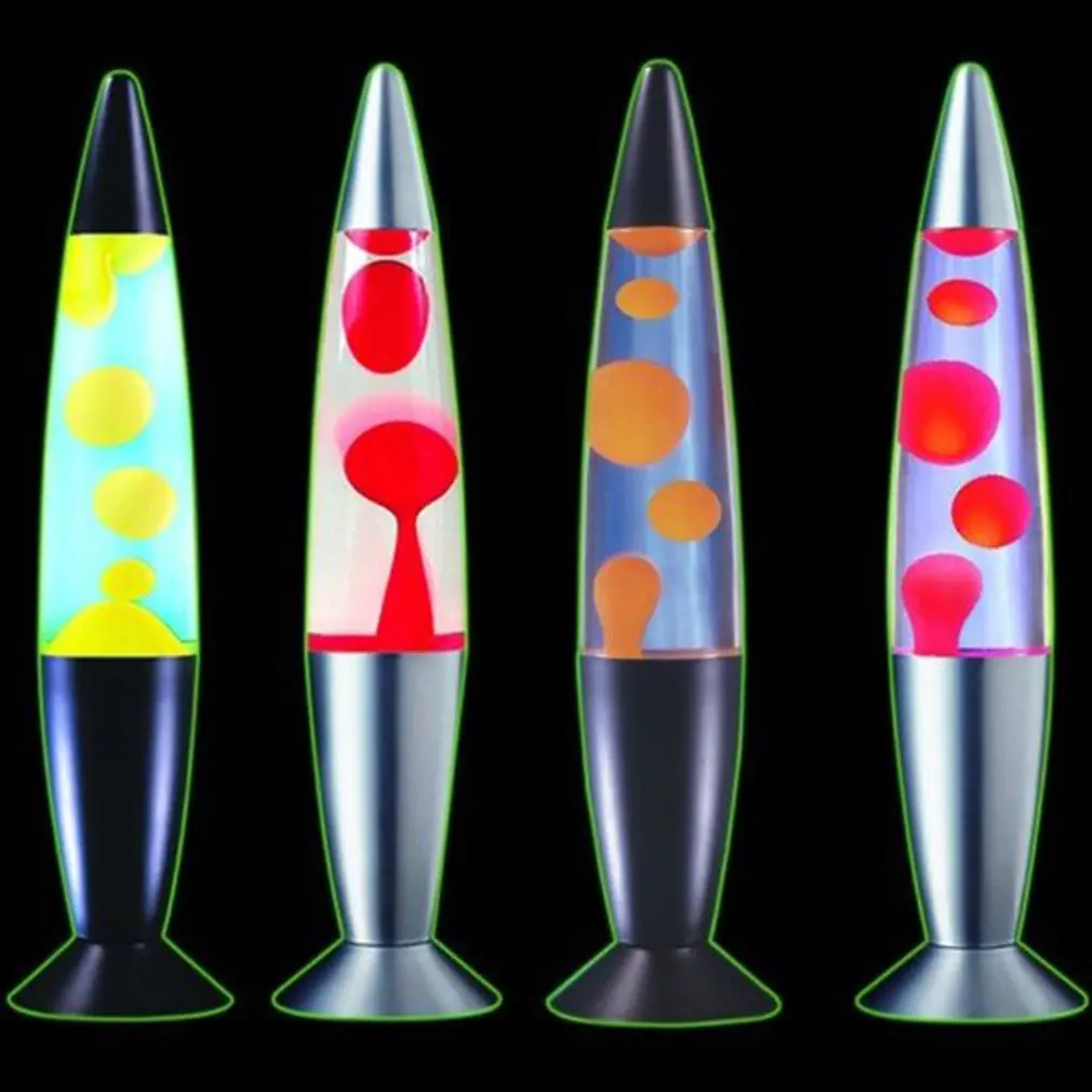 

Cute Metal Base Lava Lamp Wax Volcano Style Night Light Jellyfish Nightlight Glare Incandescent Lava Lighting Lamps