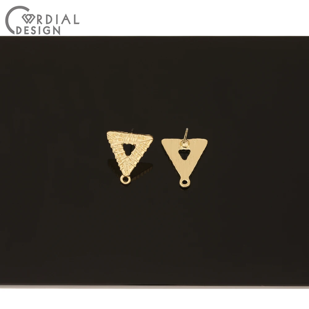 

Cordial Design 100Pcs 14*16MM Jewelry Accessories/Earrings Stud/Triangle Shape/Hand Made/DIY Parts/Jewelry Findings & Components