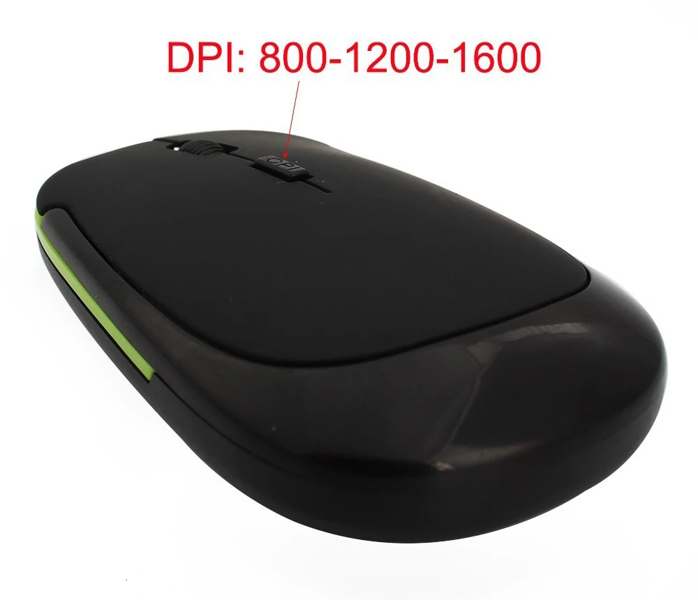 Тонкая беспроводная эргономичная мышь 2,4G 800-1200-1600 dpi, Регулируемая оптическая Ультратонкая мышь, USB Компьютерные Мыши для ПК, ноутбука, настольного компьютера