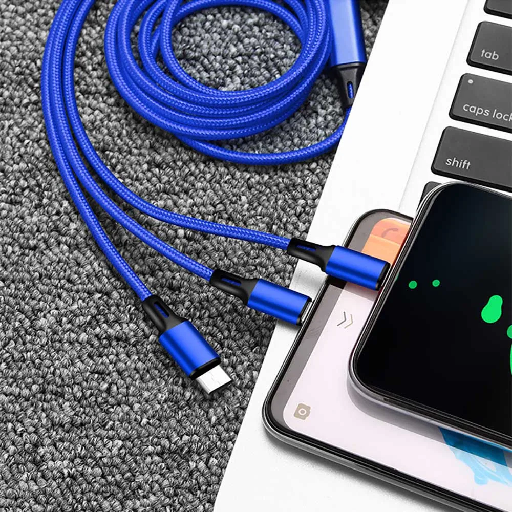 USB кабель для iPhone XS X 8 7 6 зарядное устройство 3 в 1 микро USB кабель для Android USB TypeC кабели для мобильных телефонов для samsung S9