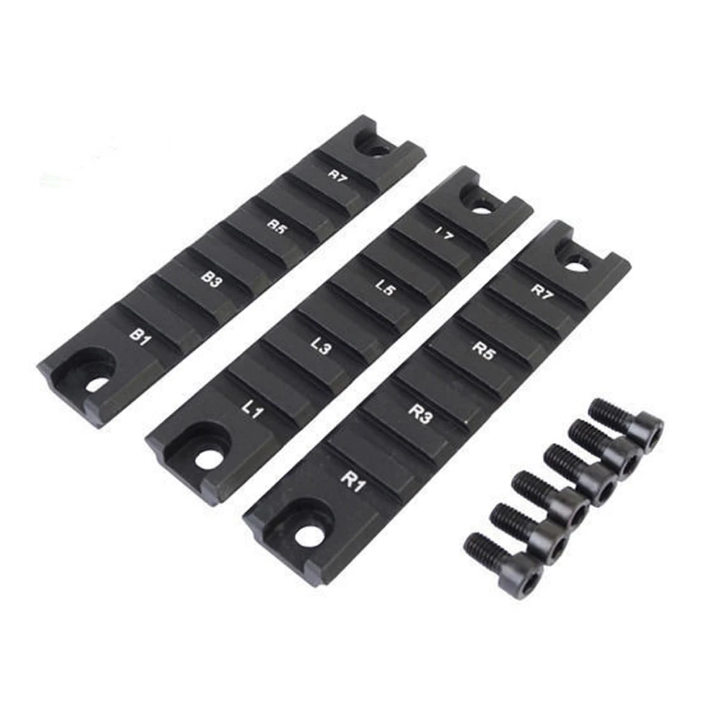 

3 PCS Tactical Airsoft Rifles 7Slots Rail G36 / G36K / G36 Scope Mounts 20mm Picatinny RIS Rail Hunting Accessories