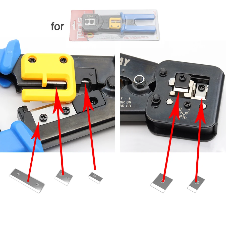 Лезвие YPAY rg45 инструменты детали для обжимных щипцов RJ45 инструмент зачистки