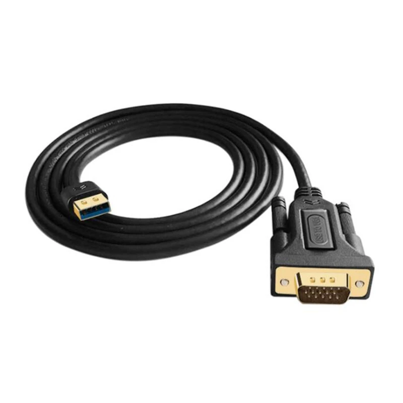 

USB to VGA Adapter Cable 2M,USB 3.0 to VGA Male 1080P@60Hz Display Adapter Cord Compatible with Windows XP/Vista/10/8/7