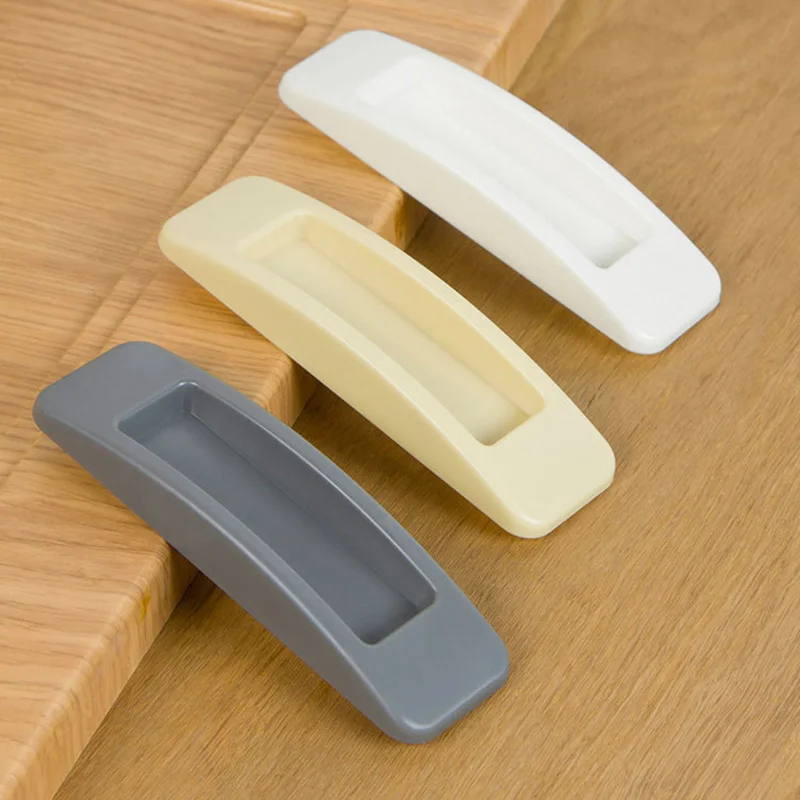 

New 2pcs/lot Door Handle Paste Open Sliding Door Handles for Interior Doors Window Cabinet Drawer Wardrobe Self-adhesive Handle