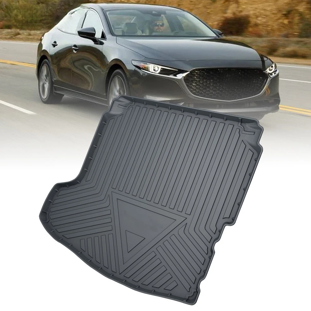 

Коврик для багажника из ТПЭ для Mazda CX-30 2020-2021, автомобильный водонепроницаемый Нескользящий Резиновый 3D подкладка для груза, аксессуары