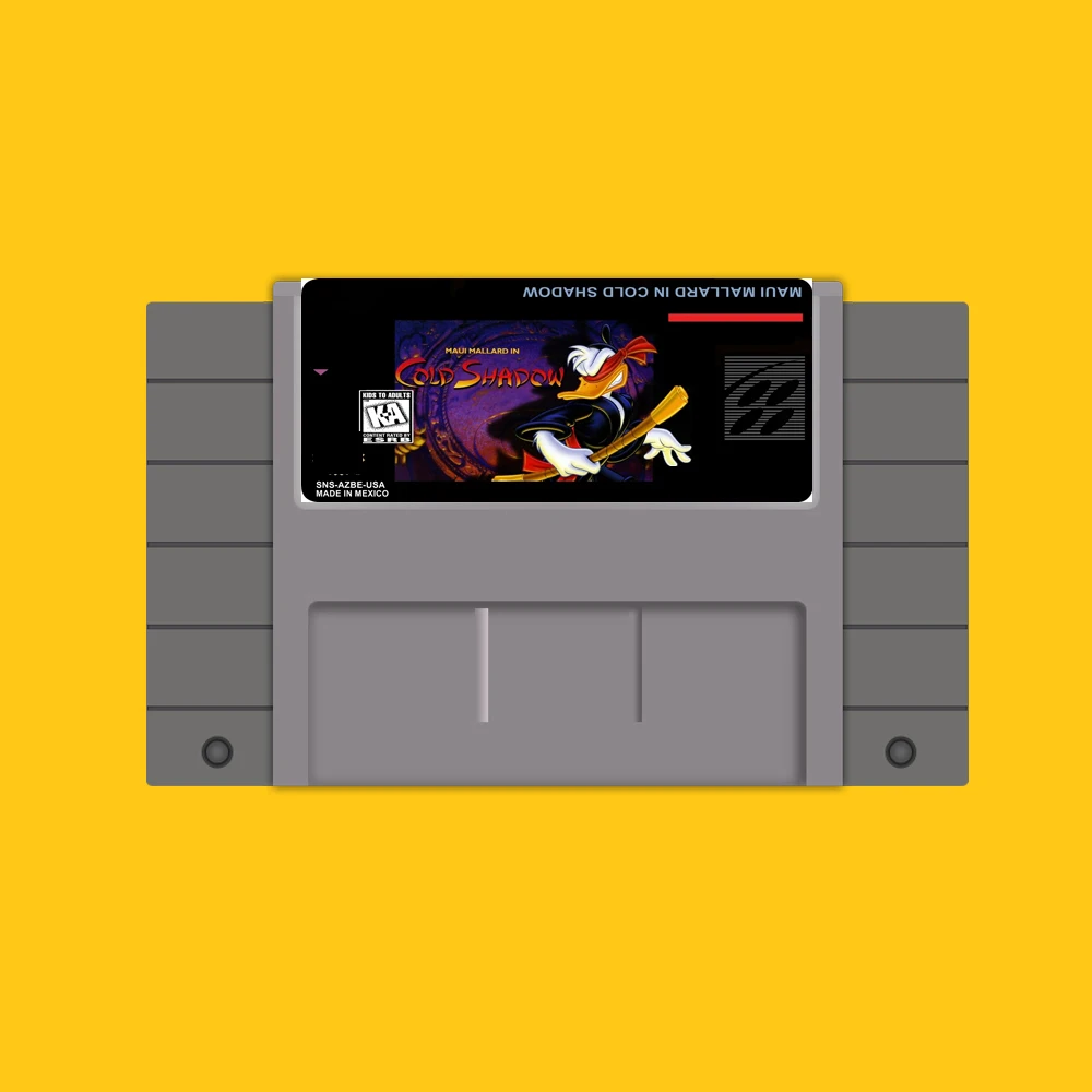 Горячая 46 Pin 16 бит NTSC игровой Картридж Мауи Кряква в холодной тени|16 bit|16 bit game
