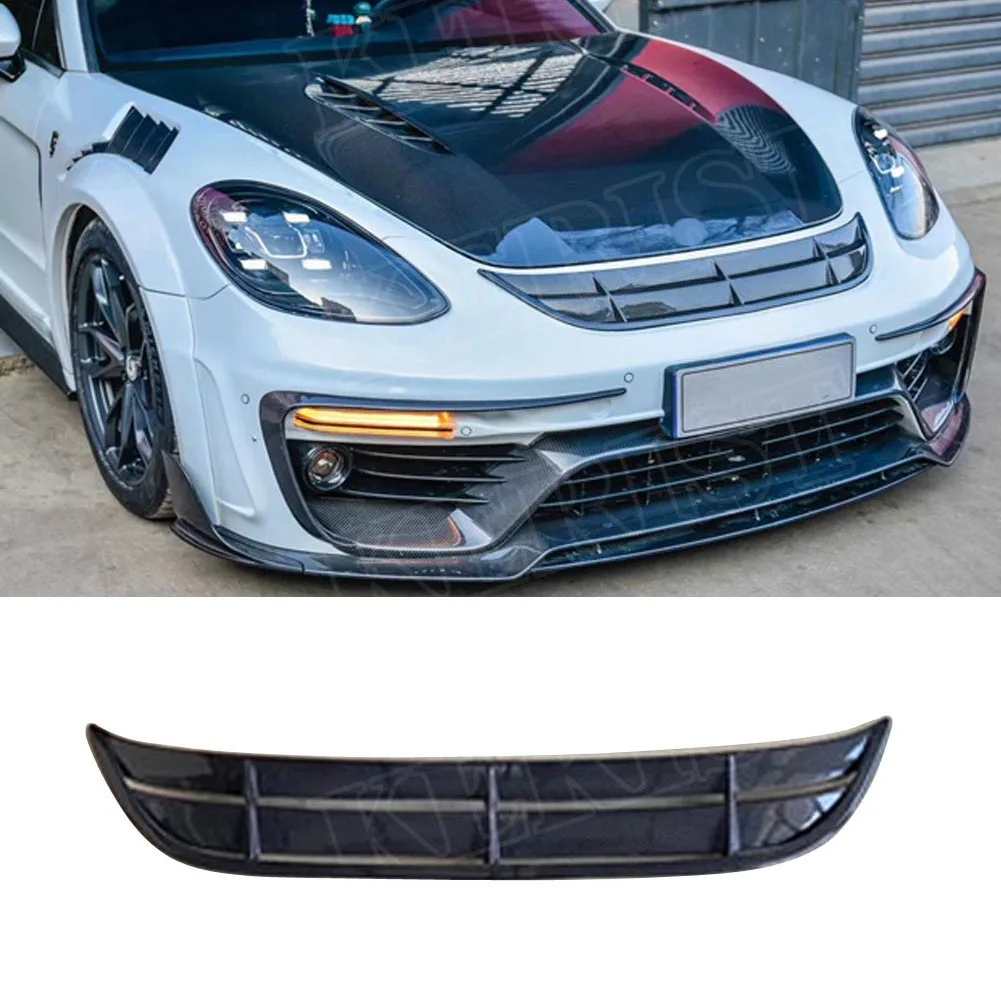 Передний бампер из углеродного волокна накладка на решетку гриля подходит для