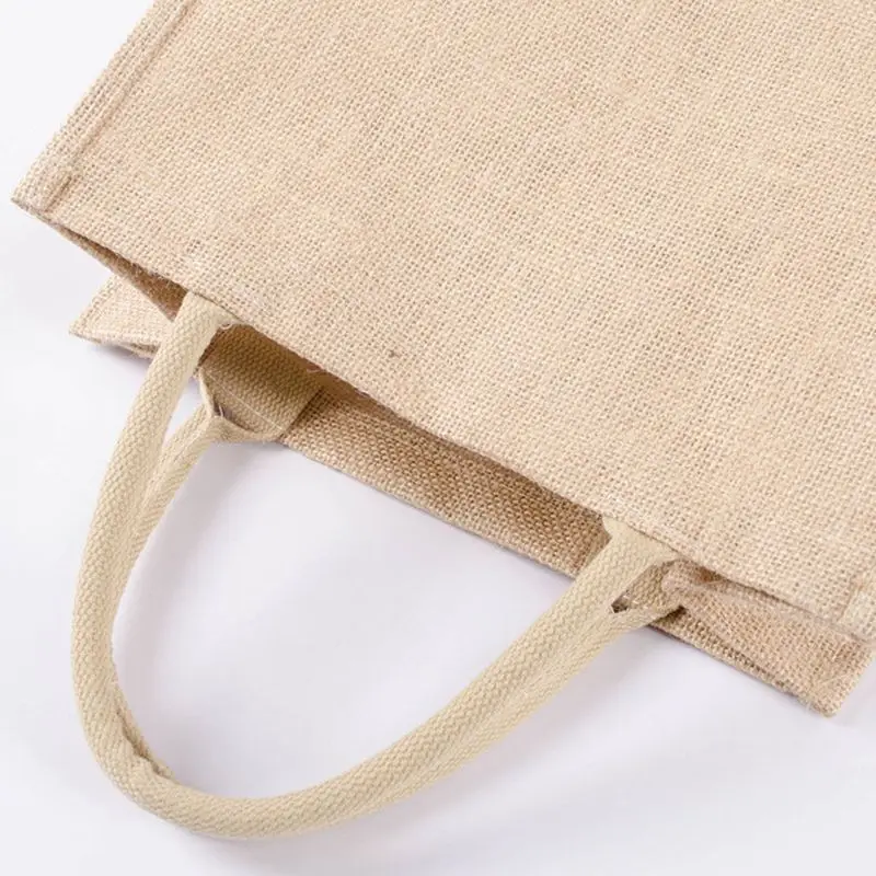 

Kitchen Reusable Grocery Bags Natural Burlap Tote Bags Jute Bags 23GE