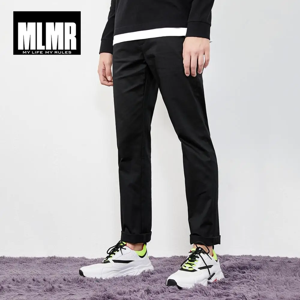 MLMR мужские хлопковые Стрейчевые облегающие повседневные брюки JackJones новая