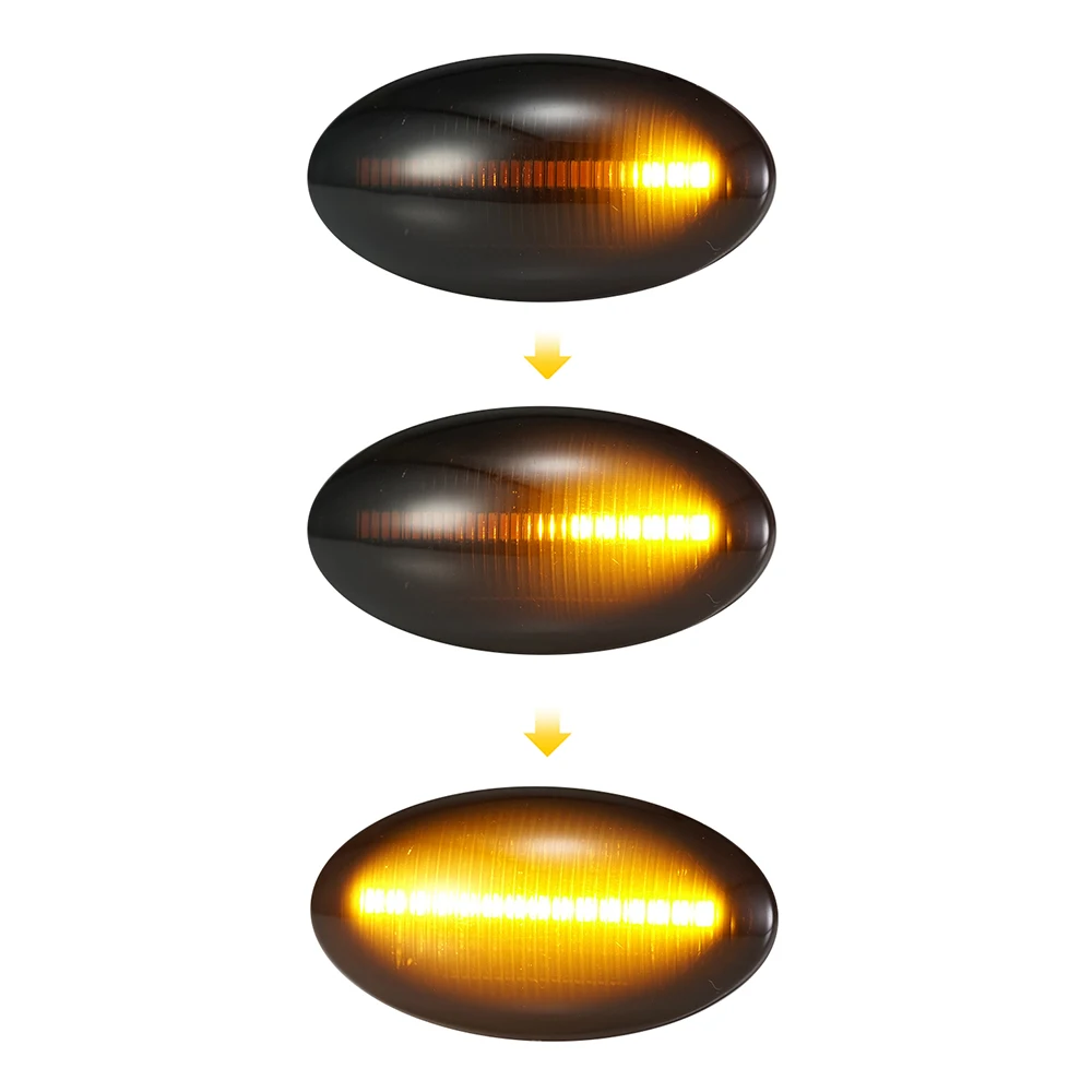 

Pair LED Dynamic Side Mirror Repeater Lamp Turn Signal Light Blinker For BMW MINI Cooper R50 R53 Cabrio R52 Car Styling