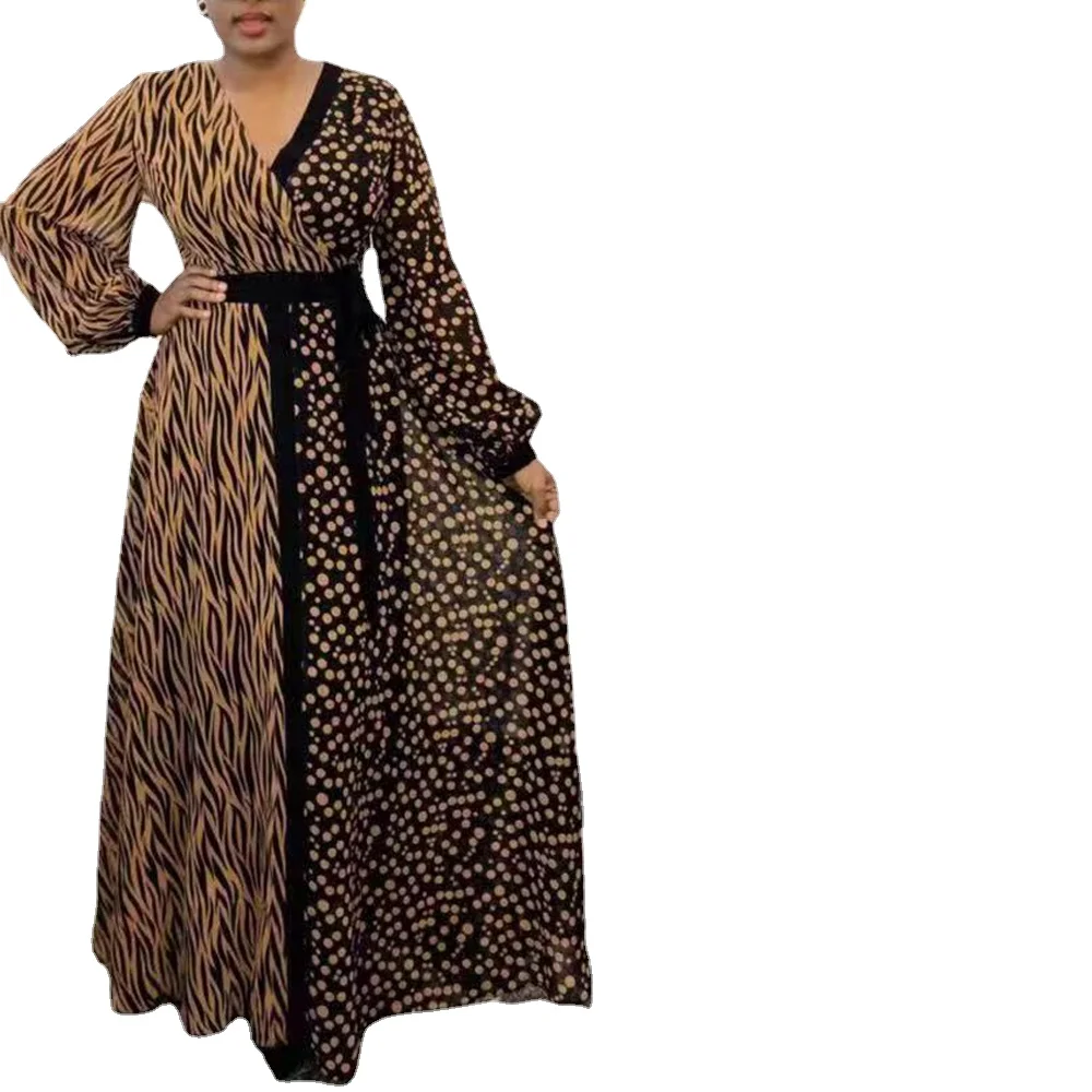 

Женское платье в африканском стиле, с длинным рукавом