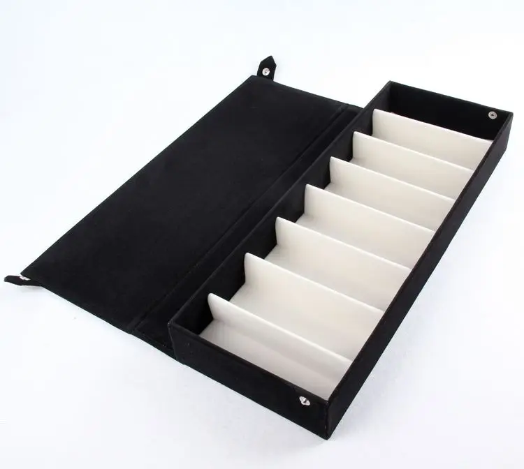 Ящик для хранения солнцезащитных очков органайзер современный дизайн черный 8