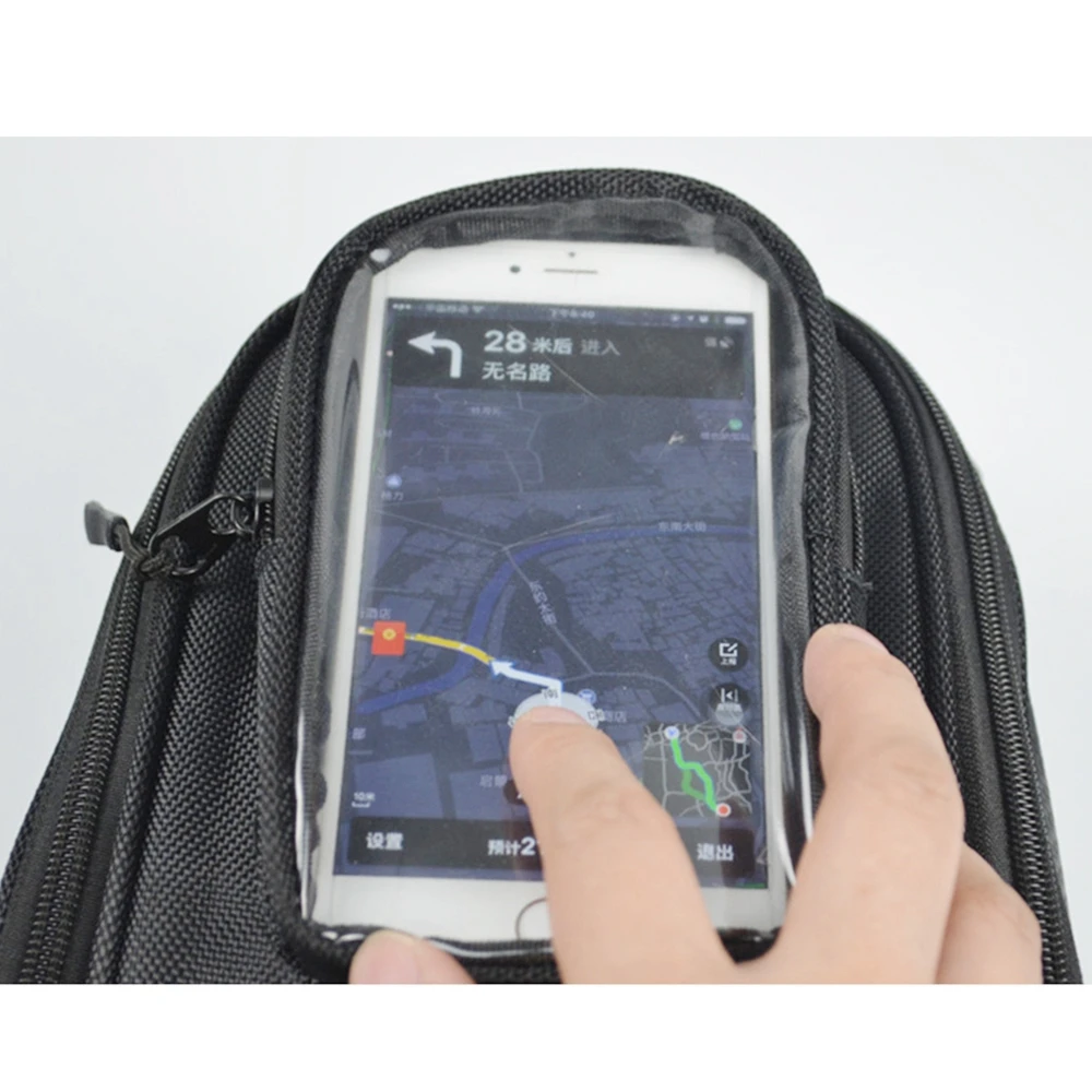 Универсальная мотоциклетная сумка черная водонепроницаемая на Сильный