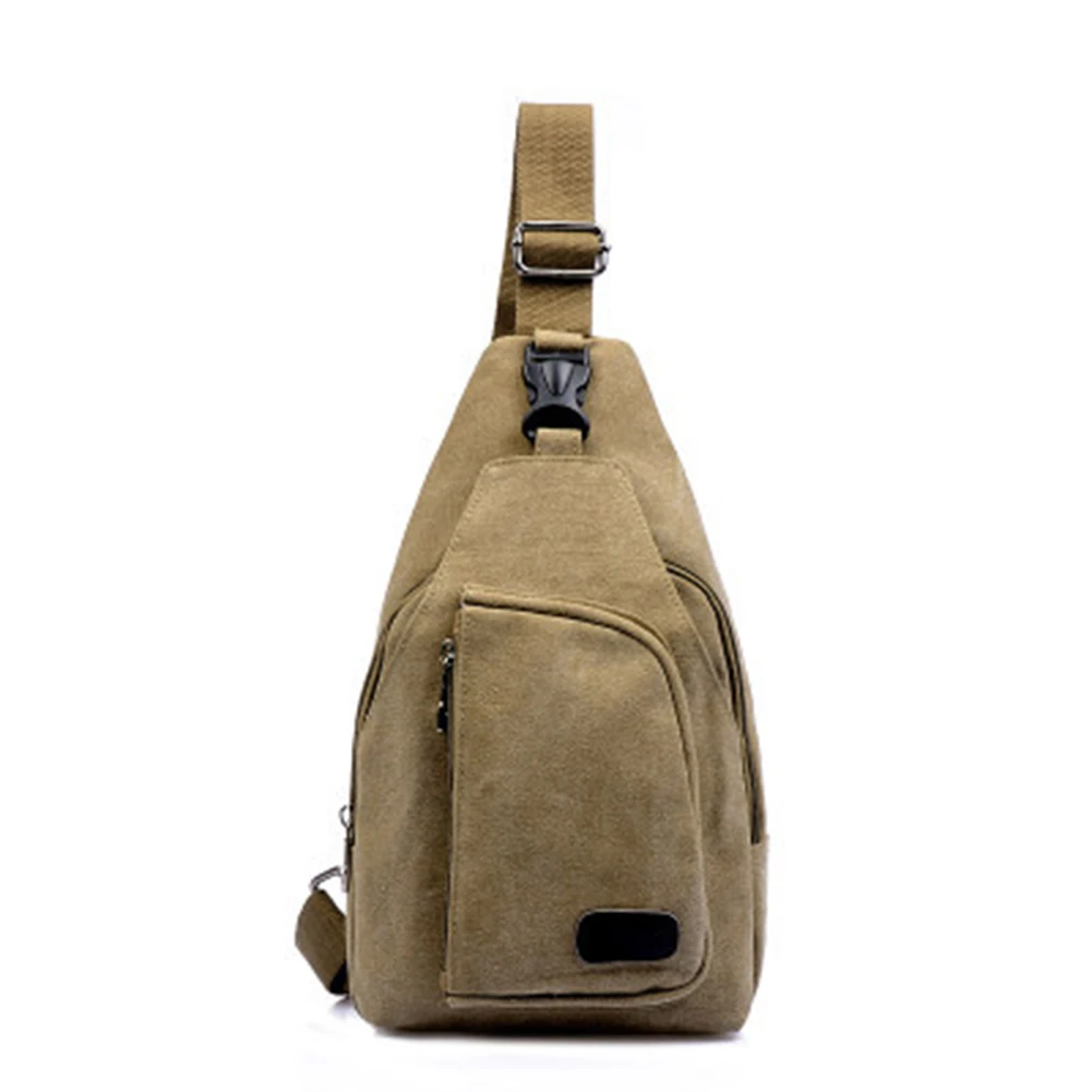 Мужская сумка мессенджер повседневная дорожная нагрудная Холщовая Сумка через