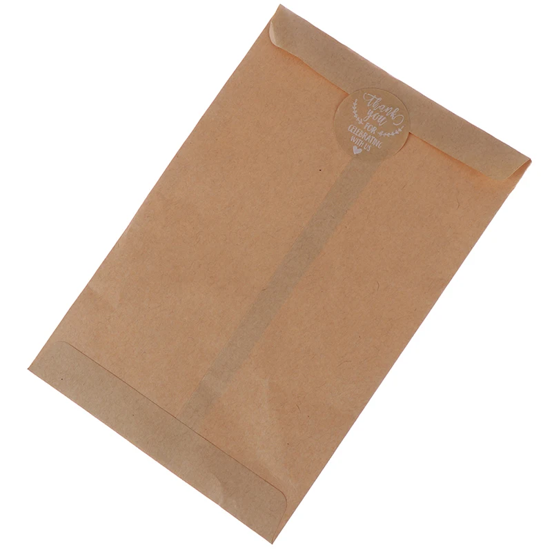 

500pcs Thank You For Supporting My Business Kraft Stickers With Gold Foil Round Labels Sticker For Small Shop Handmade Sticker