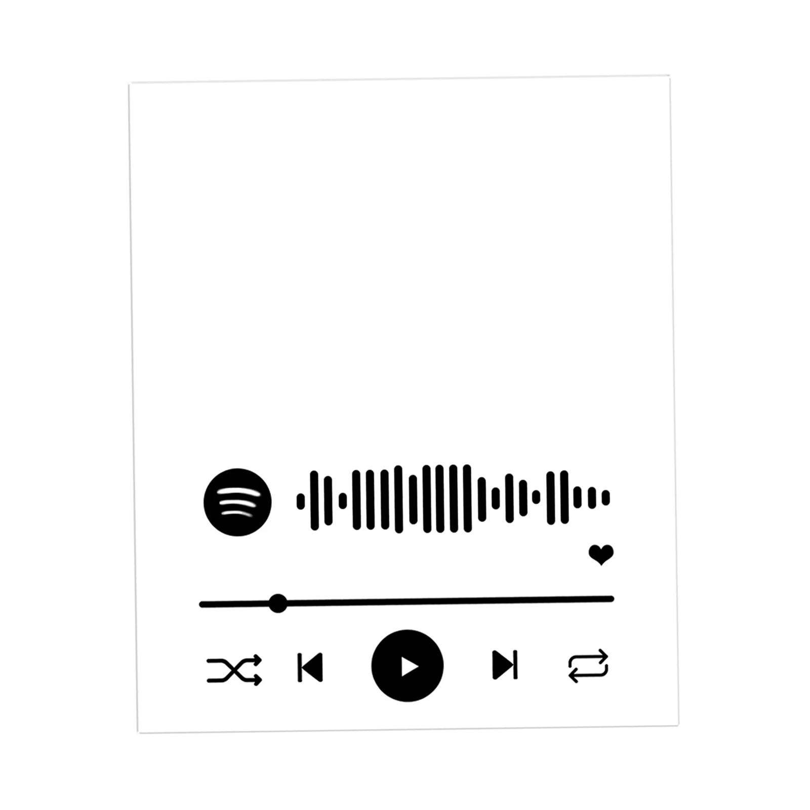 Пользовательский Spotify код акриловая музыкальная доска персональный фото стиль