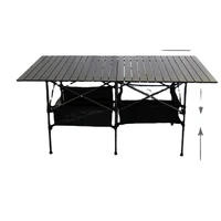 new outdoor folding table chair camping aluminium alloy bbq picnic table waterproof durable folding table desk