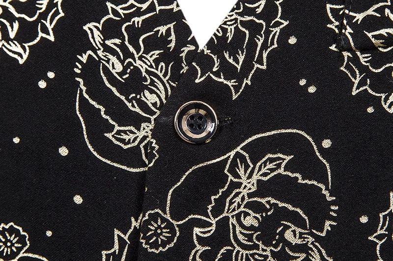 

Mens Vest Formal Casual Gold Bronzing Christmas Snowflake Print Waistcoats Men New Arrival Chaleco Caballero For Party Wedding