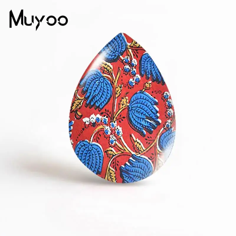 9 Синий цветочный слеза Кабошон Художественное дерево Листья стекло Cabochons фото ювелирные изделия ручной работы - Цвет: 9