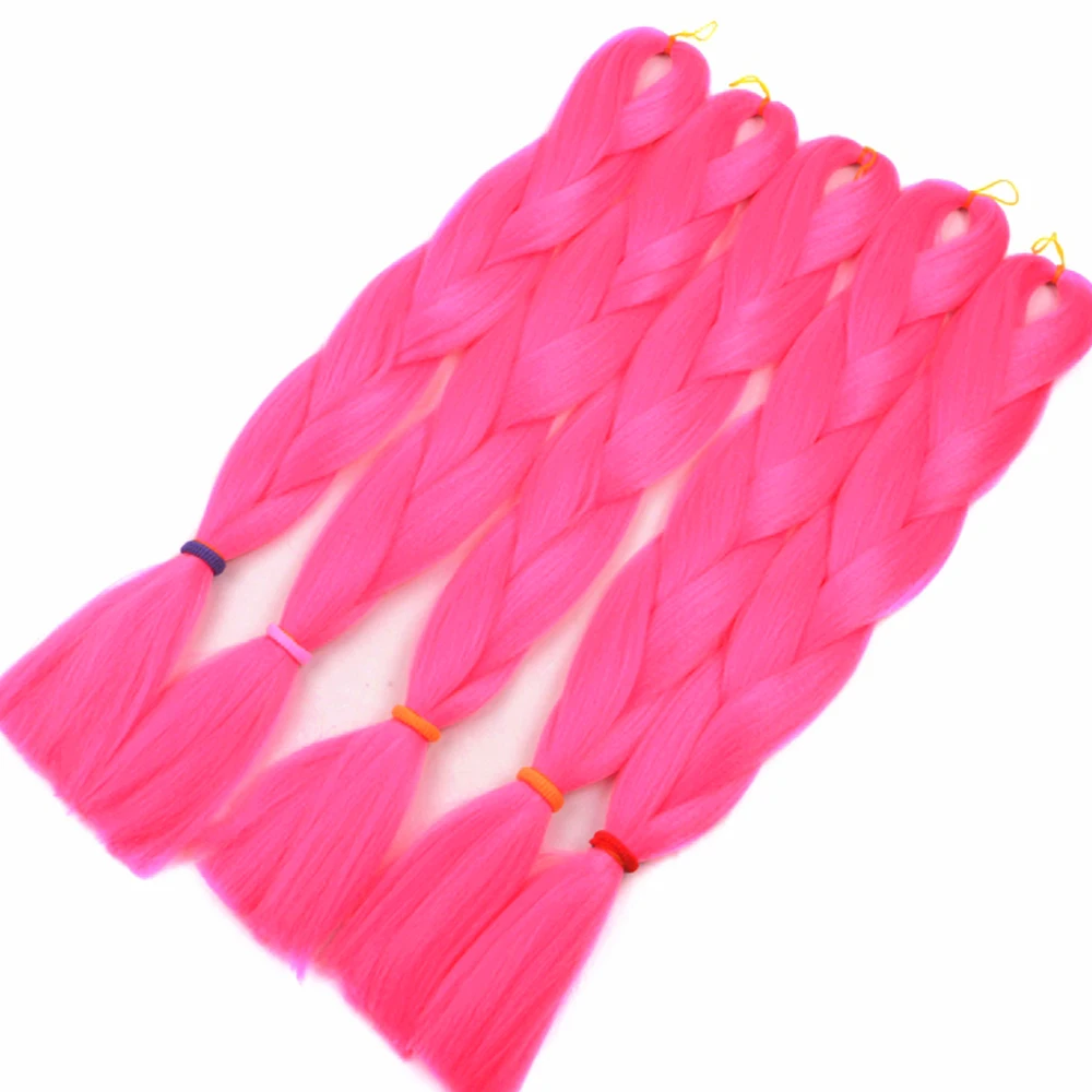 Волосы для наращивания Джамбо 24 дюйма Омбре синтетические плетеные волосы