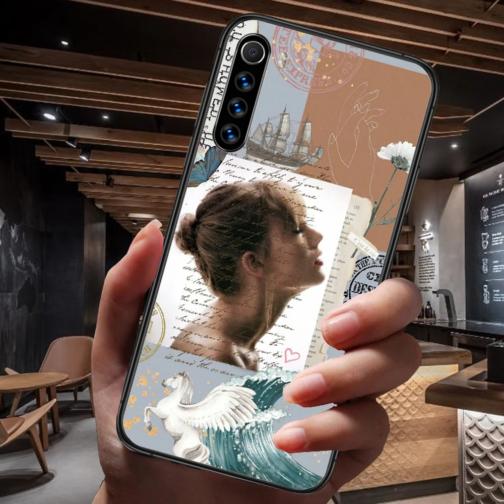 

Swift Alison Taylor Phone Case For Xiaomi Redmi Note 7 8 8T 9 9S 4X 7 7A 9A K30 Pro Ultra black Hoesjes Luxury Etui Tpu Shell