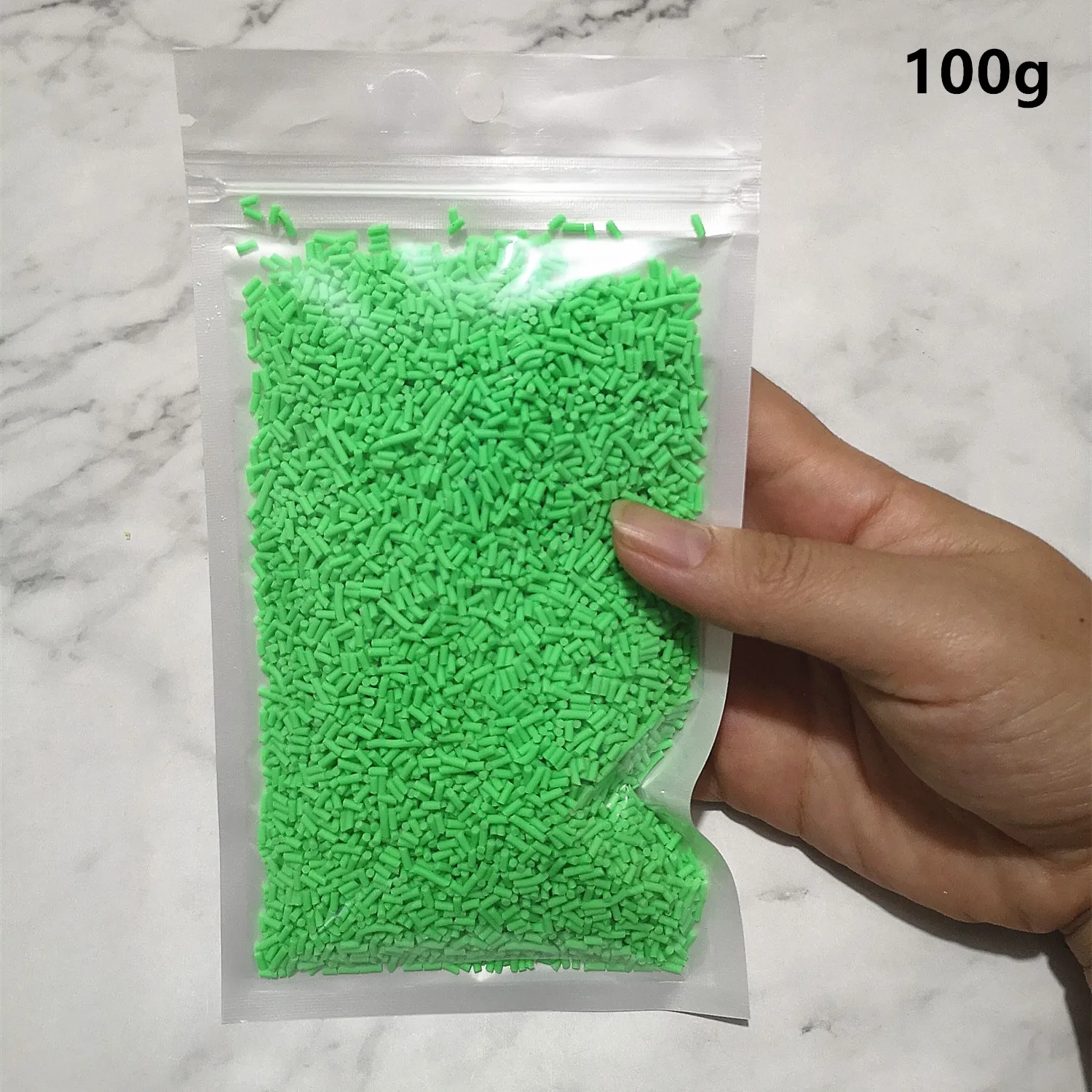 100 г/пакет слизь глина разбрызгивает для наполнителя слизь DIY Поставки конфеты бутафорский торт десерт частицы грязи украшения игрушки