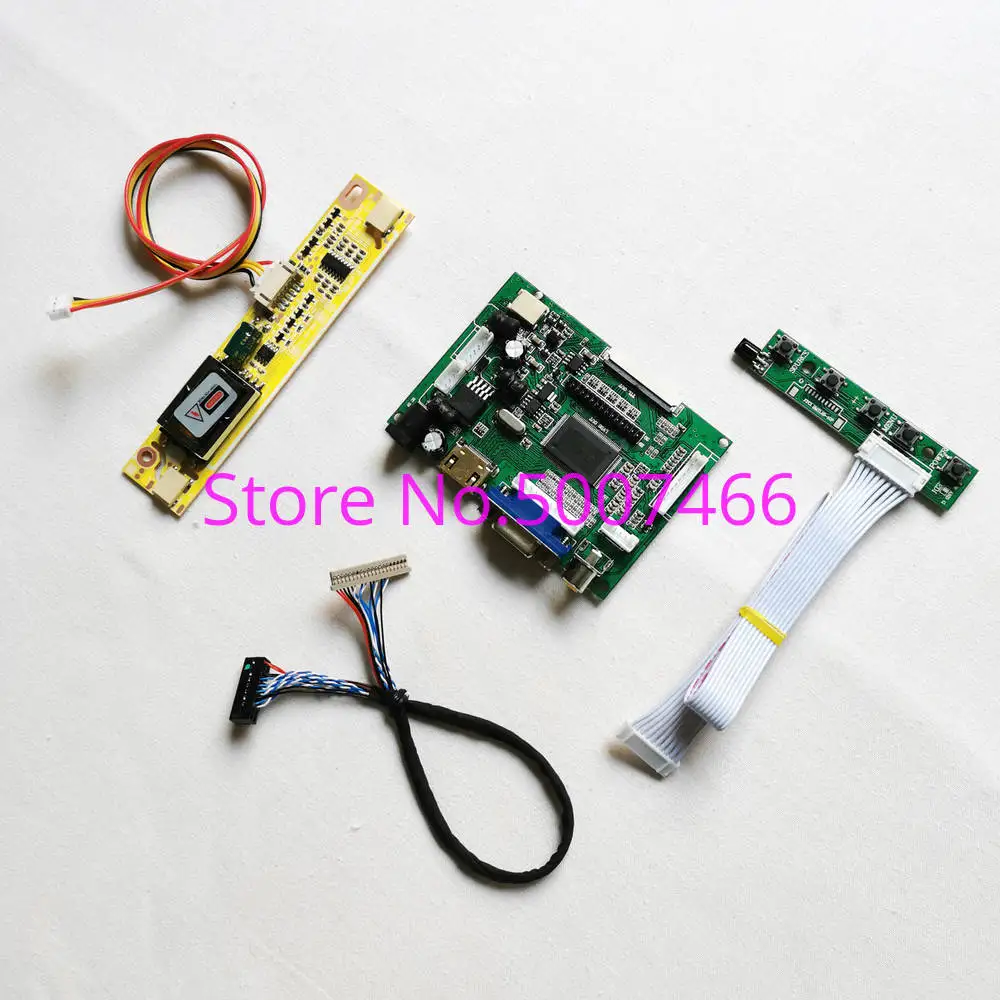 

Fit G121SN01 V.0/V.1/V.2/V.3 20Pin LVDS 800*600 2CCFL InverterKeyboard+ 2AV+VGA 12.1" LCD Display Controller Drive Card Kit