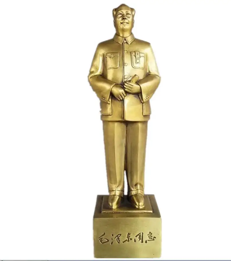 Медная Статуэтка из чистой меди украшение председателя Мао статуэтка медного
