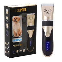 dog cat professional grooming hair clippers usb rechargeable low noise electric cordless haircut trimmer shaver set for animal