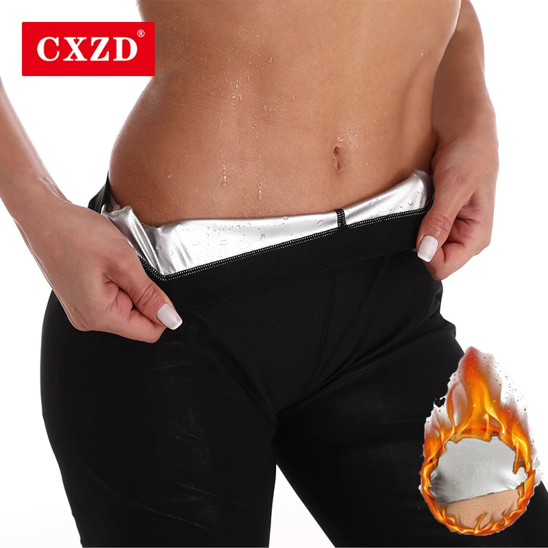 

CXZD Women Thermo Body Shaper Slimming Pants Silver coating Weight Loss Waist Trainer Fat Burning Sweat Sauna Leggings Shapers