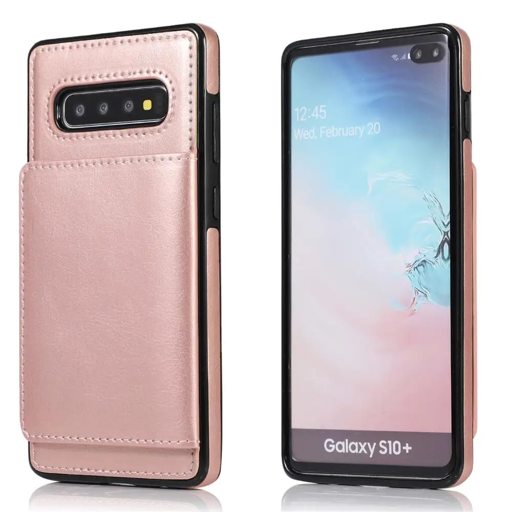 Держатель для карт, чехол-кошелек для samsung Galaxy Note 10 Pro 9 8 S10 S9 S8 Plus S10e чехол для samsung Note10, кожаный чехол с подставкой