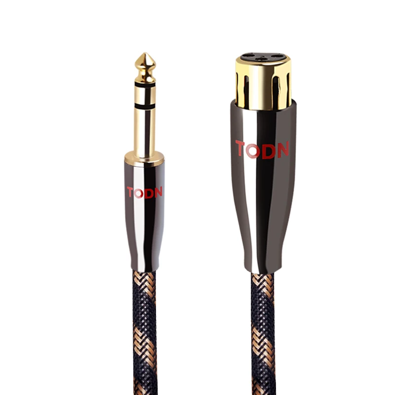 Кабель TODN HiFi аудиоразъем AUX кабель 6N OCC audio XLR calble 6 5 мм многоканальный штекер к plug |