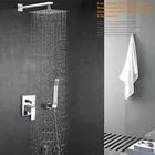 Смесители для душа, из нержавеющей стали, 8-10-12-16 дюймов, с ручным душем