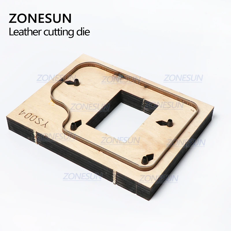ZONESUN S004 изготовленный на заказ кожаный брелок для ключей высечки ручной работы