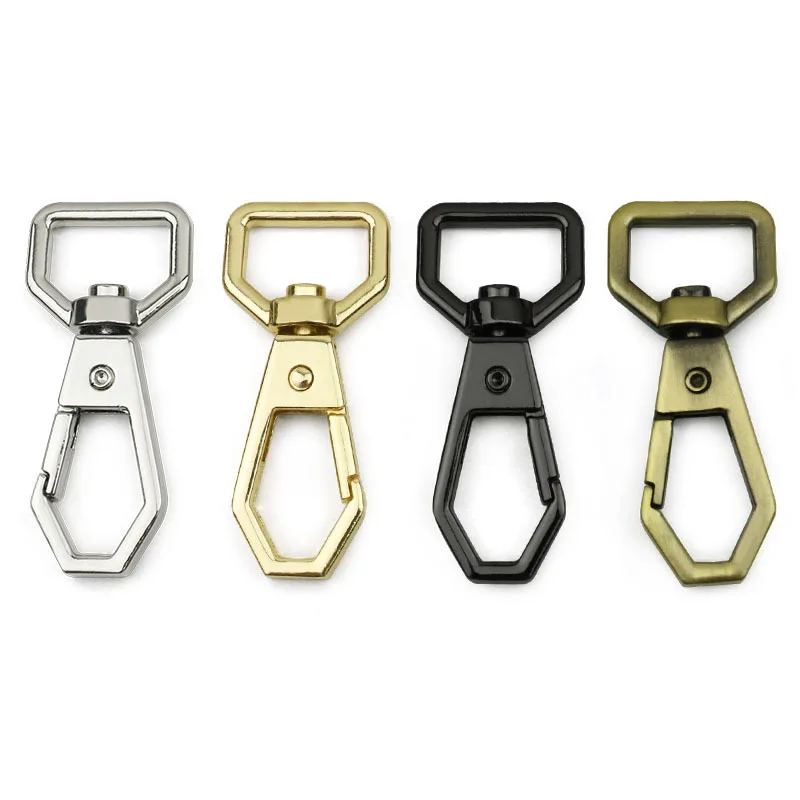 

Hot Sale 2Pcs Metal Strap Buckles Lobster Clasp Collar Carabiner Snap Hook DIY KeyChain Bags Part Accessories
