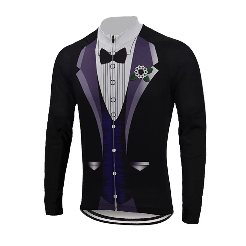 Новинка Мужская трикотажная для езды на велосипеде в джентльменском стиле с