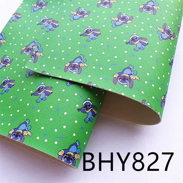 A4 20*33 см Мультфильм Печати Синтетическая кожа ткань для DIY аксессуары BHY238