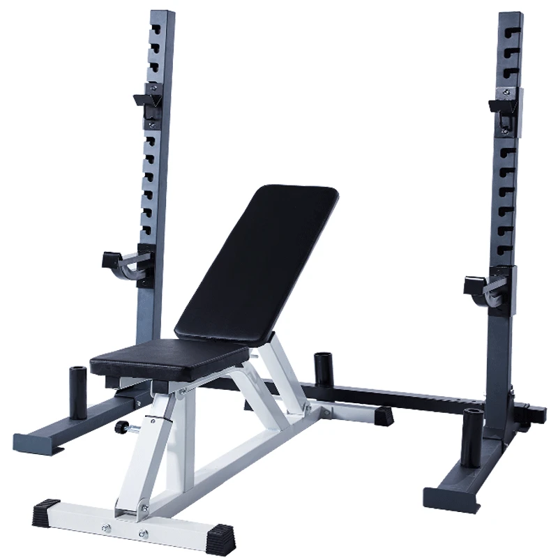 Регулируемая ширина стойки для приседания стенд штанга костюм домашний фитнес