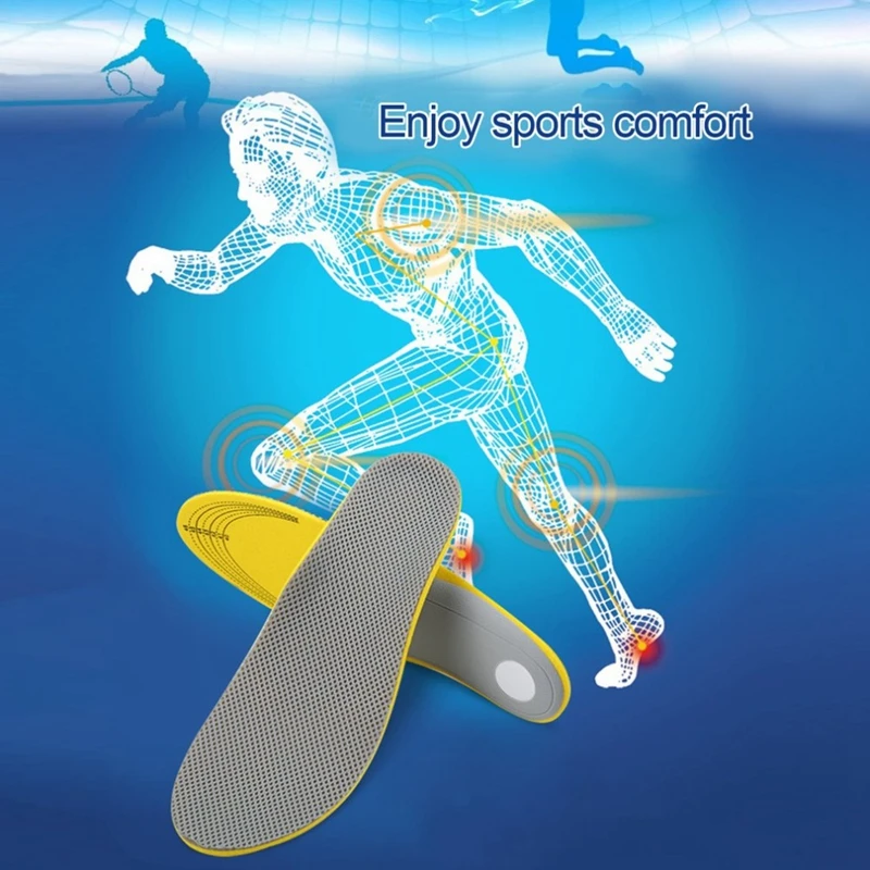 Stretch Breathable Insoles Deodorant Running Cushion Insoles For Man Women Unisex Shoes Sole Orthopedic Pad Insole Accessories