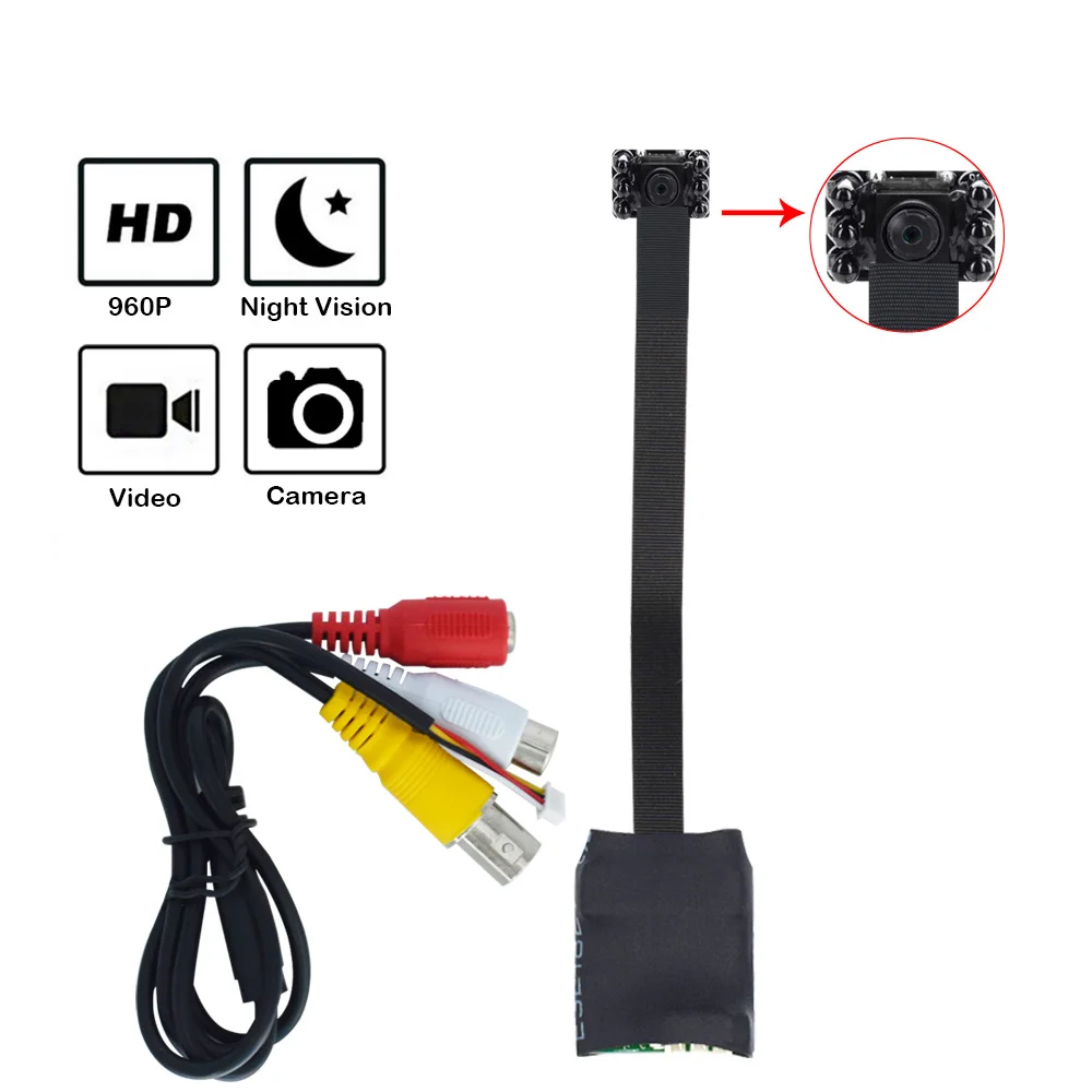 D7-IRT 1.3MP мини AHD камера микро аудио камера AHD/TVI/CVI/CVBS 4 в 1 UTC для AHD DVR комплекты микро-камера для видеонаблюдения системы безопасности DC 12 В - Цвет: D7-IRT