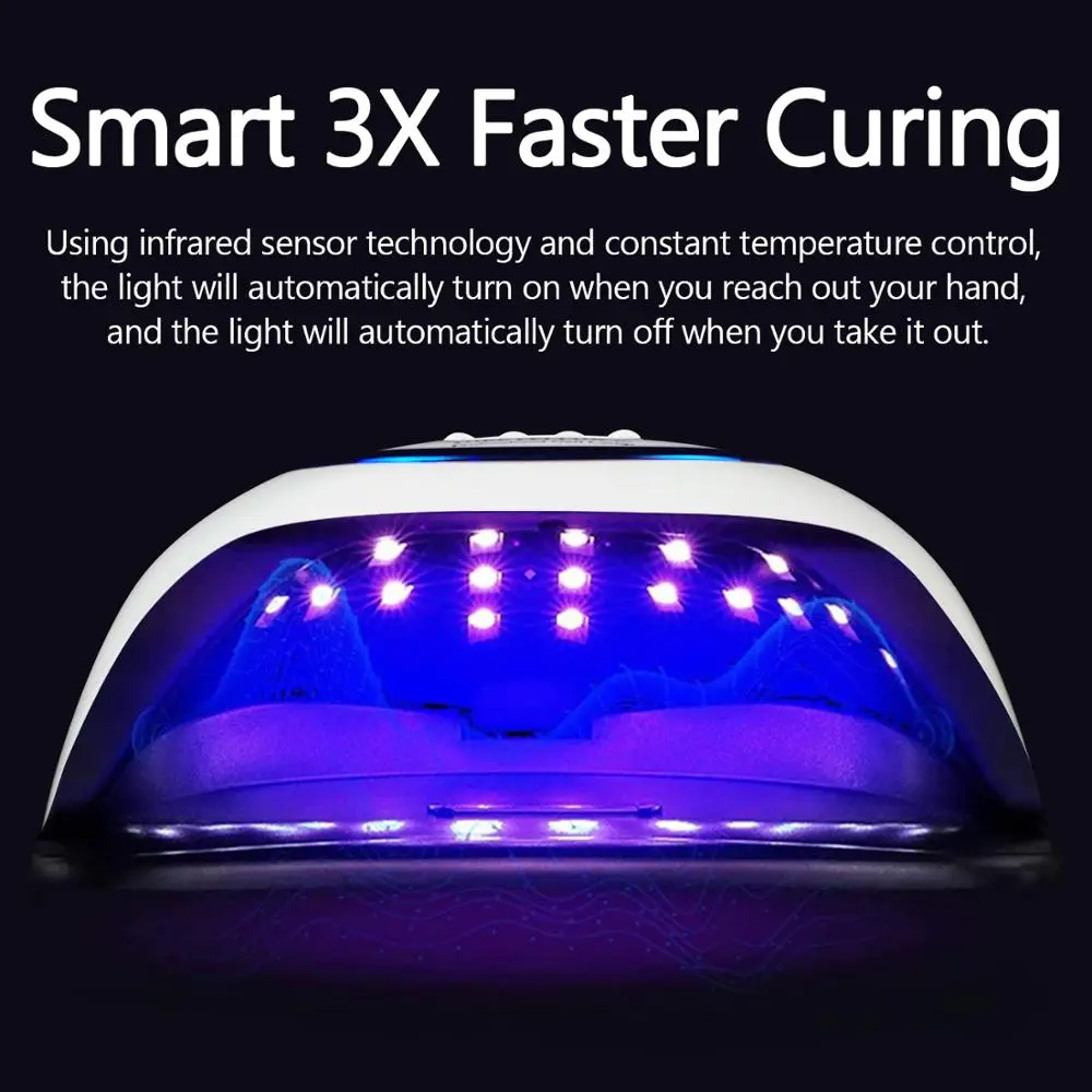 

80W Nail Dryer LED Nail Lamp nail tools With Motion Sensing Manicure Pedicure Salon Tool with 42 Pcs Leds
