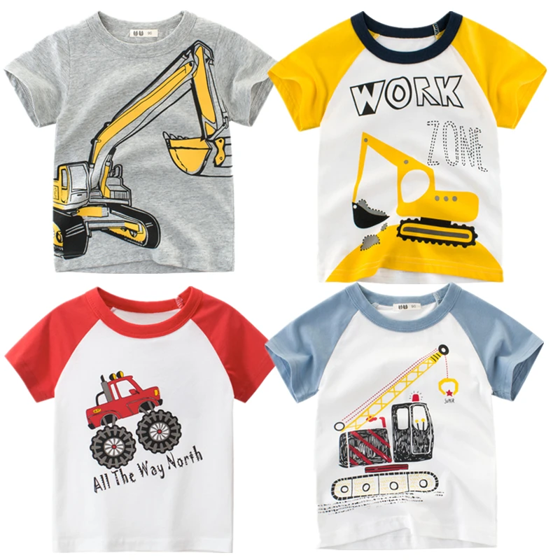 Футболки для мальчиков Детская Повседневная футболка с коротким рукавом