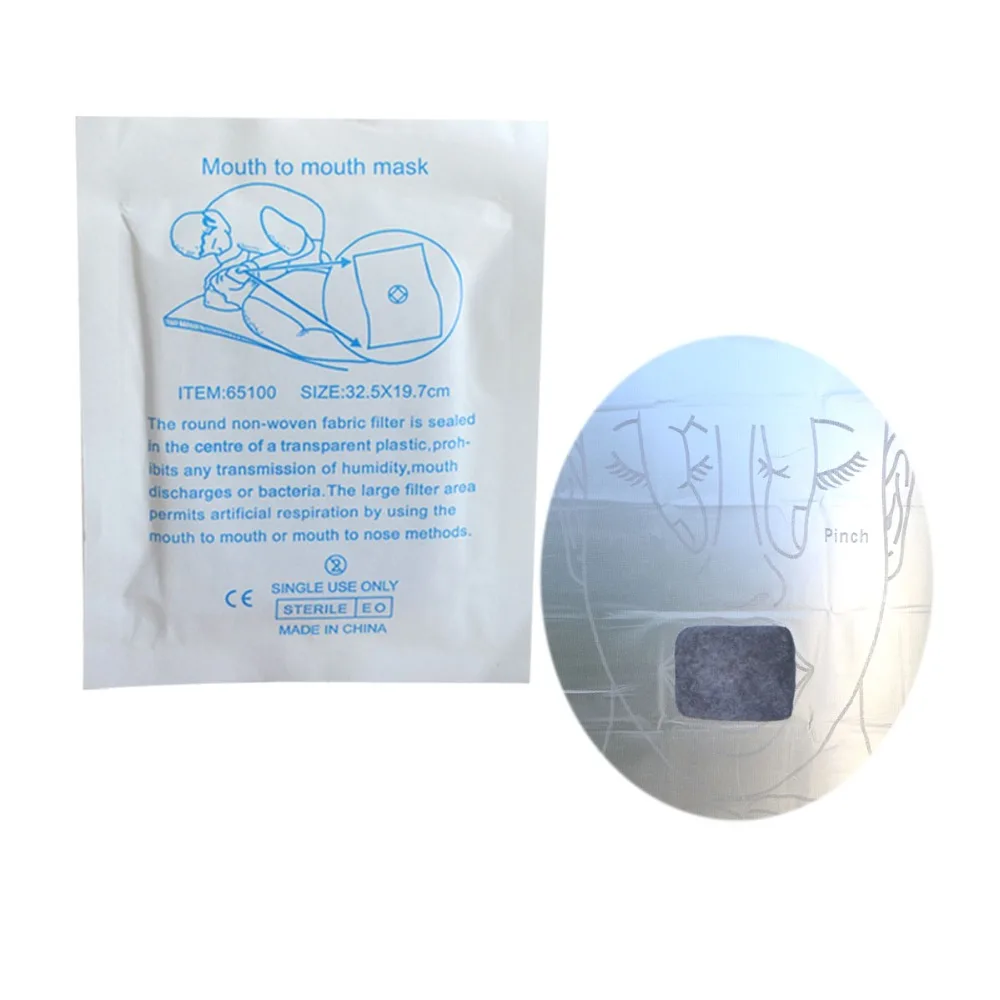 1 шт. портативная защита для лица сердце Resuscitator ПВХ маска Pockage версия плавание