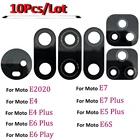 Стеклянная крышка для объектива задней камеры Motorola Moto E2020 E6 E7 E5 E4 Play Plus E6S с наклейкой Ahesive, 10 шт., 100% оригинал