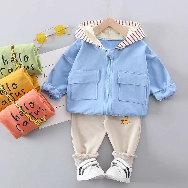 

New Autumn Baby Fashion Clothes Children Boys Hoodie Girls Pants 2pcs/set Spring Kids Toddler Clothing Infant Casual Sportswear